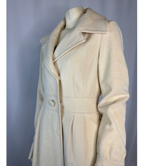Retro Halogen fitted cream peacoat size medium - Picture 8 of 16